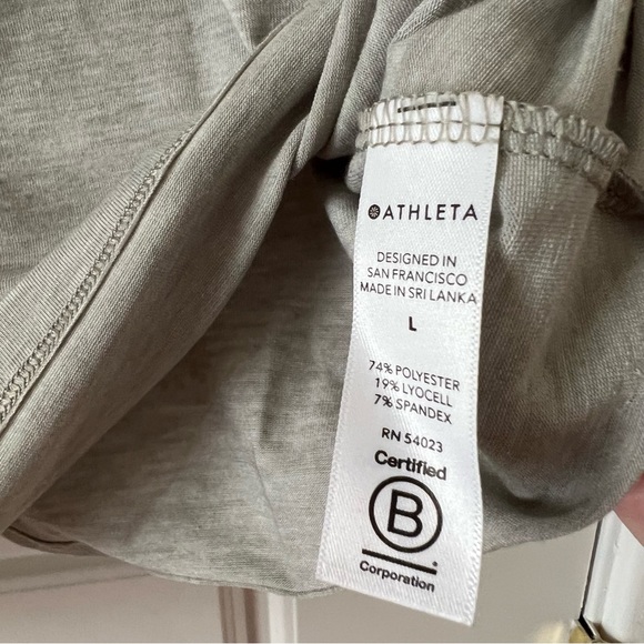 ATHLETA Train Long Sleeve Top Gray size Large - Picture 5 of 5